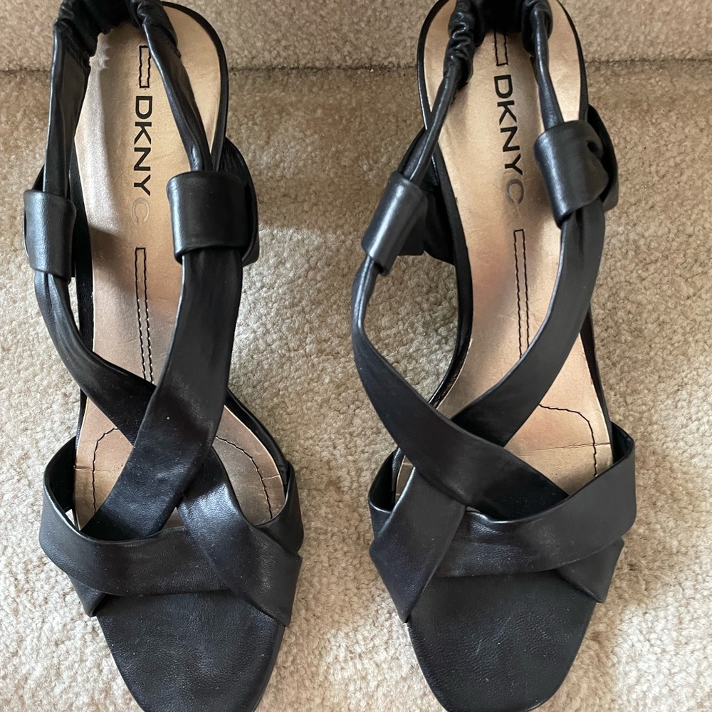 Black sandals. Good used condition .